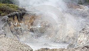 Geological activities at Linau lake