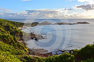 Geological features and rocks at Canal Rocks