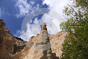 Geological formation in the center of Italy - Lame Rosse canyon photo