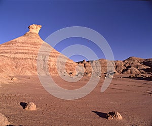 Geological formation in the Ischigualasto nature park photo