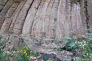 Geological formation - remains of several lava flows