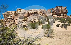 Geological formations in Ischigualasto