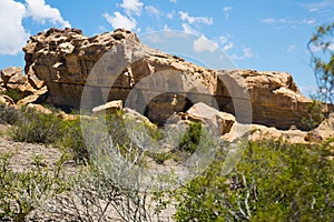 Geological formations in Ischigualasto