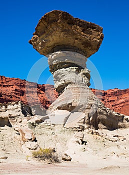 Geological formations in Ischigualasto