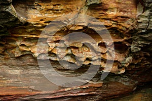 Geological layers of earth - layered rock