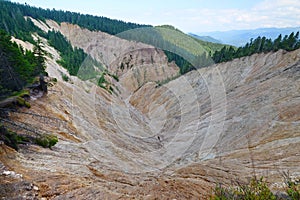 The geological natural reserve Ruginoasa Hole (Groapa Ruginoasa in Romanian, Apuseni Mountains, Romania).