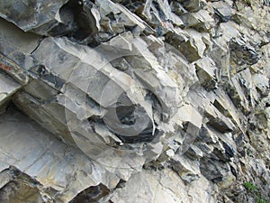 Geological structure above Walensee, Switzerland