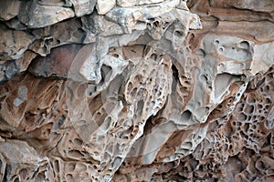 Geological structure of the rock