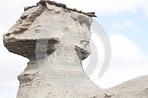 Geological Unusual rock formations, Sphink Valle de la Luna Ischigualasto national park, paleontological reserve