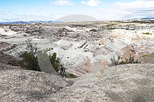 Geological Unusual rock formations, Valle de la Luna (moon valley), Ischigualasto national park, paleontological reserve