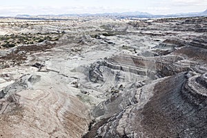 Geological Unusual rock formations,Valle de la Luna (moon valley), Ischigualasto national park, paleontological reserve