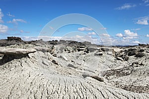 Geological Unusual rock formations, Valle de la LunaIschigualasto National Park, paleontological reserve Triassic