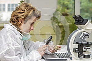 Geologist Researcher Working