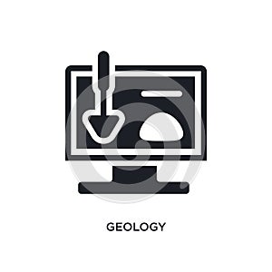 geology isolated icon. simple element illustration from e-learning and education concept icons. geology editable logo sign symbol