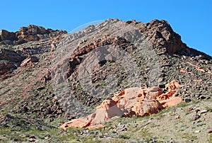 Geology of Pinto Valley in Lake Mead Recreational Area, Nevada photo