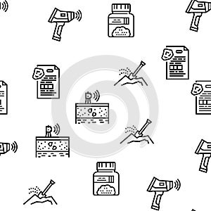 Geology Researching Vector Seamless Pattern