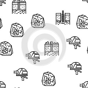 Geology Researching Vector Seamless Pattern