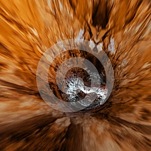 Geology stalactites tunnel