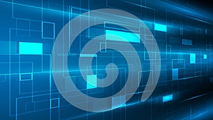 Geomatric abstract technology background,blue system technology background,speed connection communication technology