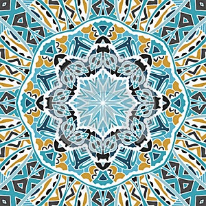 Geometric abstrac mandala pattern