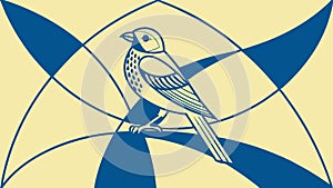 Geometric abstract architectural pattern, modern structural design. vector design Generative AI