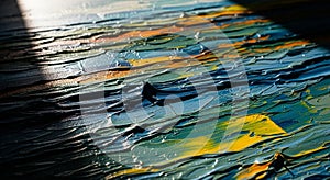 Geometric abstract artwork featuring overlapping translucent