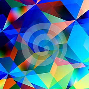 Abstraktní. modrý mozaika vzor. trojúhelník. barva a umění. ilustrace grafický. chaotický 