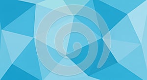 Geometric abstract background composed of various shades of blue polygons. The