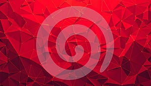 Red geometric design abstract background