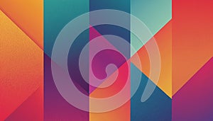 Geometric abstract background with gradient colors and textured surfaces