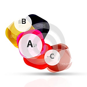 Geometric abstract background