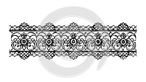 Geometric Abstract Border Vector Pattern: Modern Decorative Design Element, vector design Generative AI