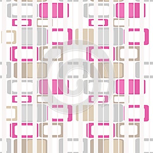 Geometric abstract bright elements seamless pattern retro colors