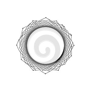 Geometric Abstract Circle Frame