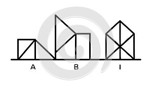 Geometric Abstract Design Blocks Icon Vector Design Generative AI
