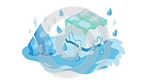 Geometric Abstract Design Element with Overlapping Shapes, vector design Generative AI