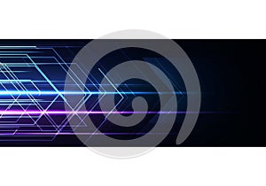 Geometric abstract design featuring intersecting neon-colored