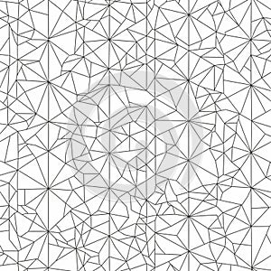Geometric abstract design featuring a network of interconnected irregular polygons