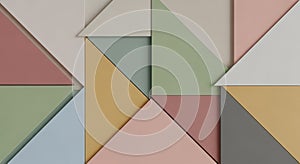 Geometric abstract design featuring overlapping triangles