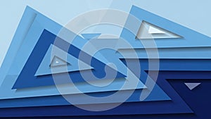 Geometric abstract design featuring overlapping triangles in va