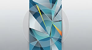 Geometric abstract design featuring overlapping triangular