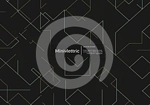 Geometric abstract design featuring thin, intersecting lines
