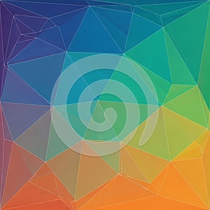 Geometric abstract design with a polygonal pattern featuring triangles