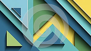 Overlapping layers create a sense of depth and dimensionality