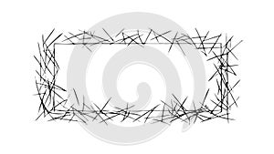 Geometric abstract linear frame texture, vector design Generative AI