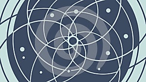 Geometric Abstract Mandala Pattern Cosmic Vector, vector design Generative AI