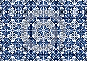 Geometric Abstract Mosaic Blue Print Textile Dimond Pattern Repeat Background