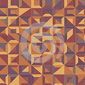 Geometric abstract pattern with a 3D effect composed of interlocking shapes. The