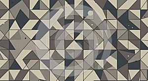 Geometric abstract pattern featuring an array of interconnected triangles and