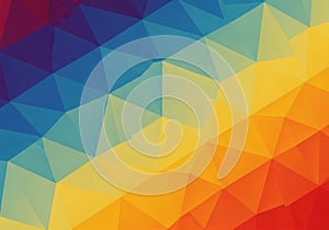 Geometric abstract pattern featuring a gradient of polygons